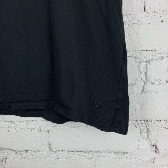 Everlane Uniform Organic Cotton Short Sleeve Crew Neck Tee Shirt Black Large - Picture 5 of 6